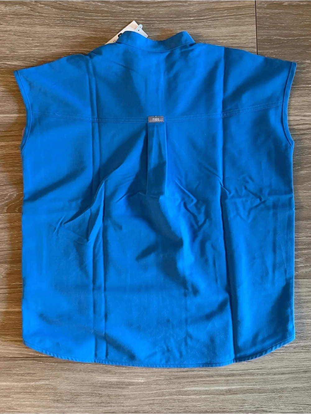 New Figs Rafaela Oversized Scrub Top Capri Blue size XXS - Picture 5 of 5
